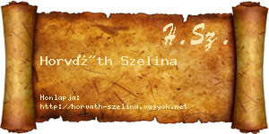 Horváth Szelina névjegykártya